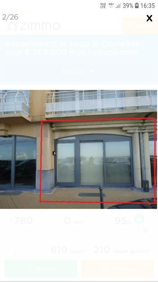 Appartement "Zeezicht 002" Ostend Exterior photo